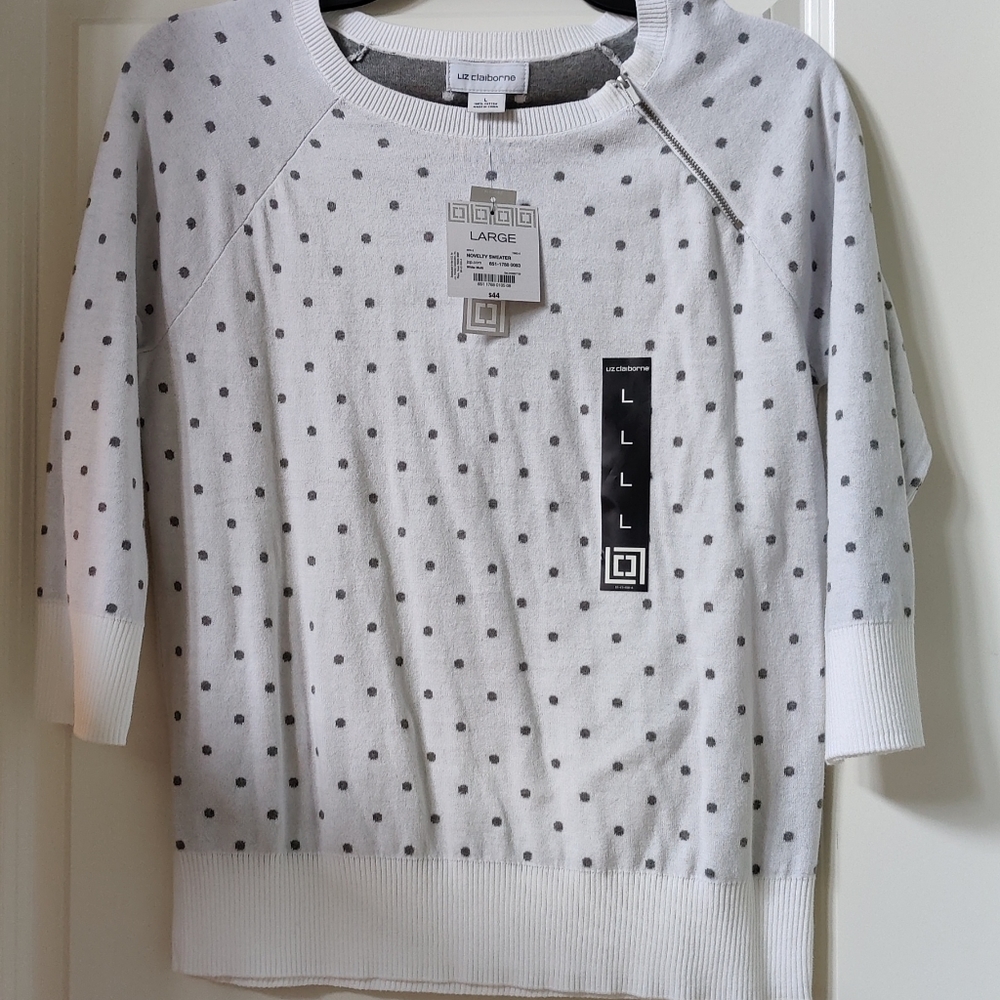 Liz Claiborne 3/4 sleeve sweatshirt